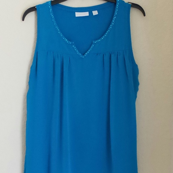 New York & Company Tops - NY&Co turquoise sleeveless blouse